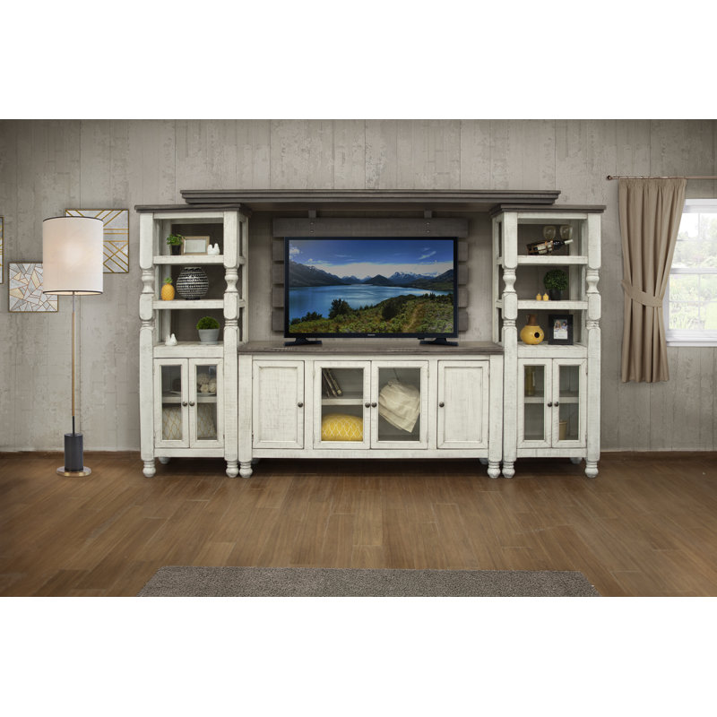 Crédence de rangement en bois massif Stone