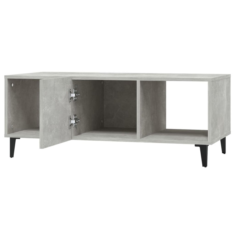 Jyrelle Coffee Table with Storage, Concrete grey
