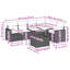 Vidaxl Garden Sofa Set Brown