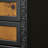 Black+Brown Solid Wood Console Table-320868303