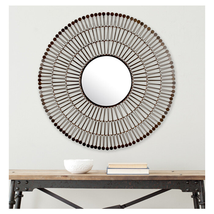 Mercer41 Wald Metal Flat Wall Mirror & Reviews | Wayfair