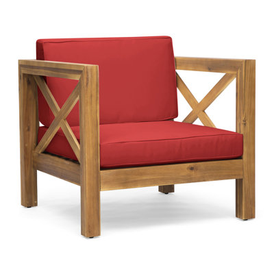 Chaise de repos Mid-Century moderne en bois avec revêtement en eau, 29,58 po x 26,34 po, 41,57 lb