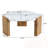 Hexagonal Coffee Table With Sturdy Legs