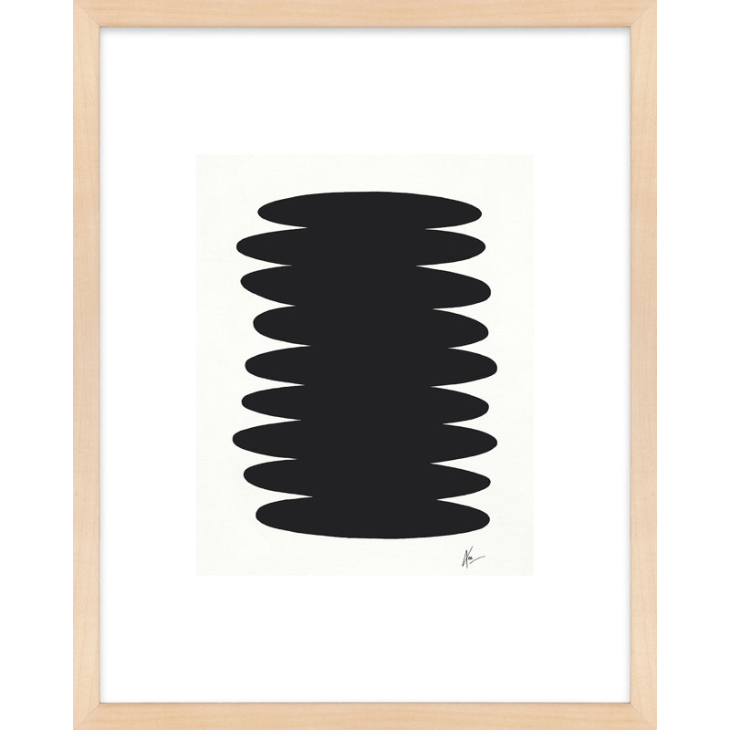 Breonne 6 par Lee Lessem - Art mural encadré, Encadrement brun, H 30 po x l 24 po x P 1,25 po