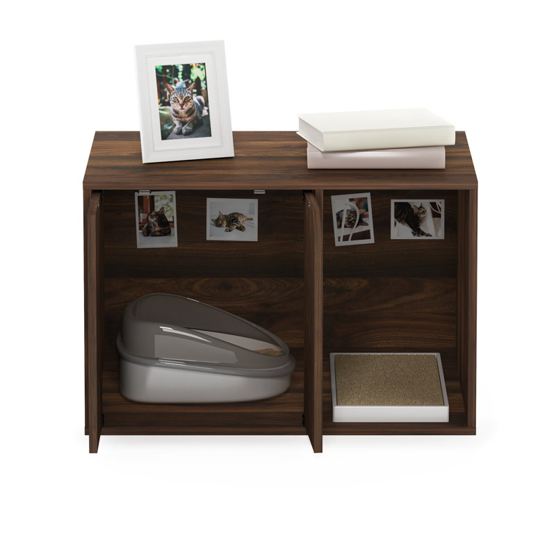 Jayleen Litter Box Enclosure, Walnut