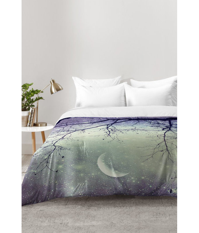 Shannon Clark Modern & Contemporary Polyester Floral Comforter, Full/Queen Comforter + 2 Standard Shams