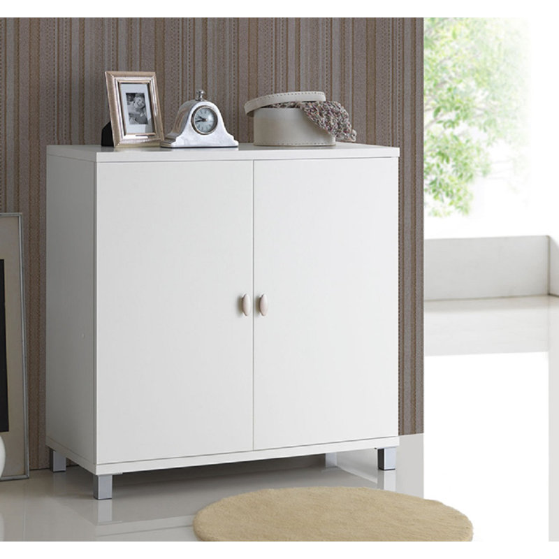 Buffet décoratif 2 portes Wireman, Blanc