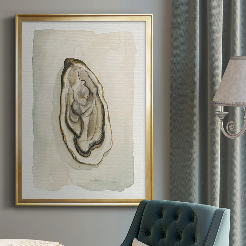 «Soft Half Shell II», reproduction encadrée de qualité supérieure - prête à être accrochée, H 42,5 po x l 30,5 po x P 1 po