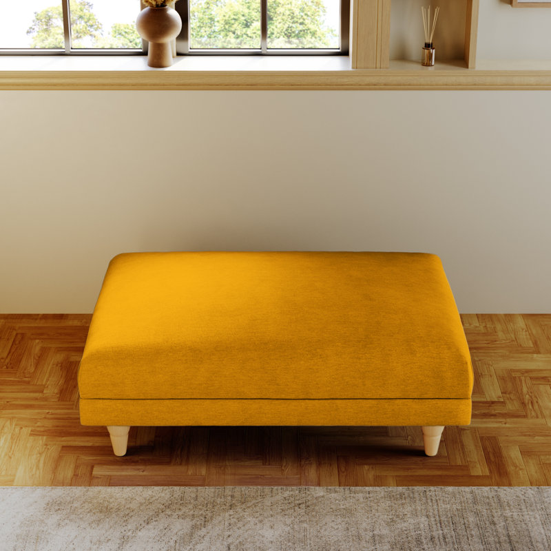 Adaku Banquette Footstool, Country Oak, Sunburst