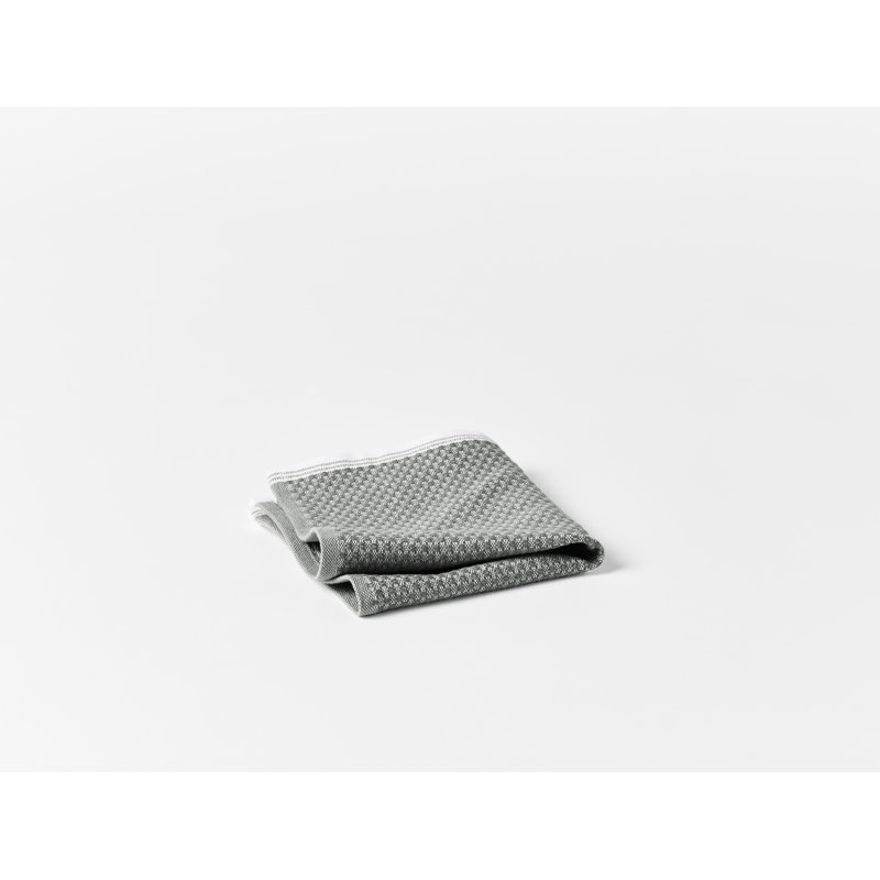 Ensemble de serviettes méditerranéen biologique, Ombre / étain profond, Gant de toilette - paquet de 1