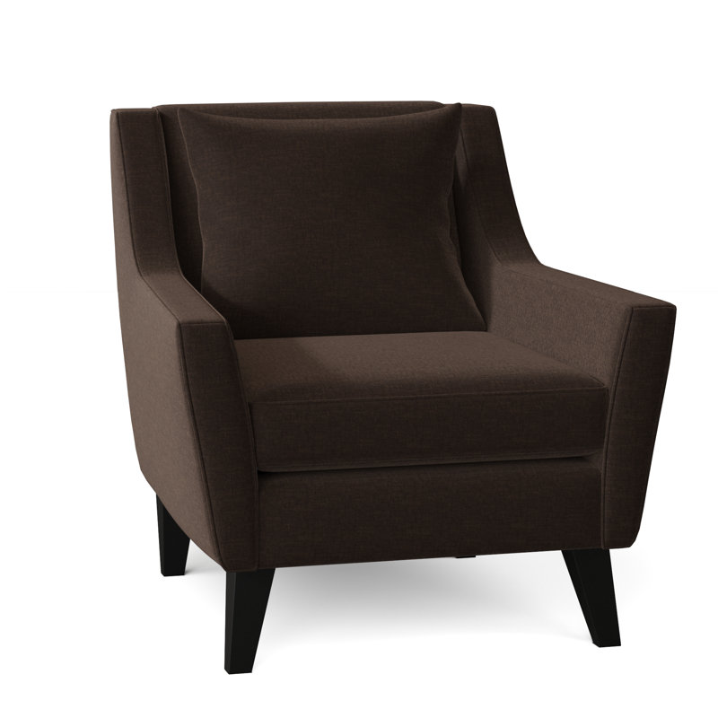 Fauteuil l 33 po Gros, Chenille Napa Brown