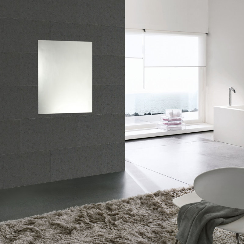 Rolle Flat Wall Mirror, 35.43" H x 27.56" W