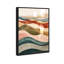 Oliver Gal Layers of Colors Abstract - Hand-Applied Glass Coat Framed Canvas Art-1015582889-1015582870