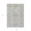 Tapis intérieur lavable ivoire et doré 5 pi x 8 pi gris
