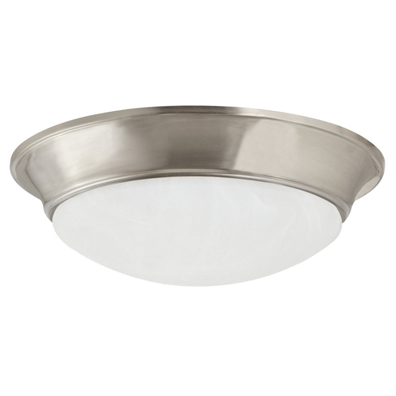 13 Inch LED Twist Disk Ceiling Light, Bed Bath Kitchen, Satin Nickel