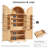 72" Tall Arched Kitchen Pantry Cabinet with 8 Door Shelves, Fluted Storage Cabinets with 3 Adjustable Shelves, Hidden Drawer, Versatile Cupboard for Kitchen, Dining & Bath Room-202925997