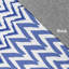 Tapis décoratif bleu géométrique-1224114598