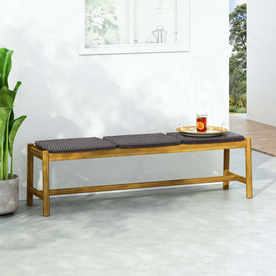 Rustic Charm 3-Seater Outdoor Bench