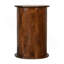 Tambour à 3 tiroirs en bois massif brun