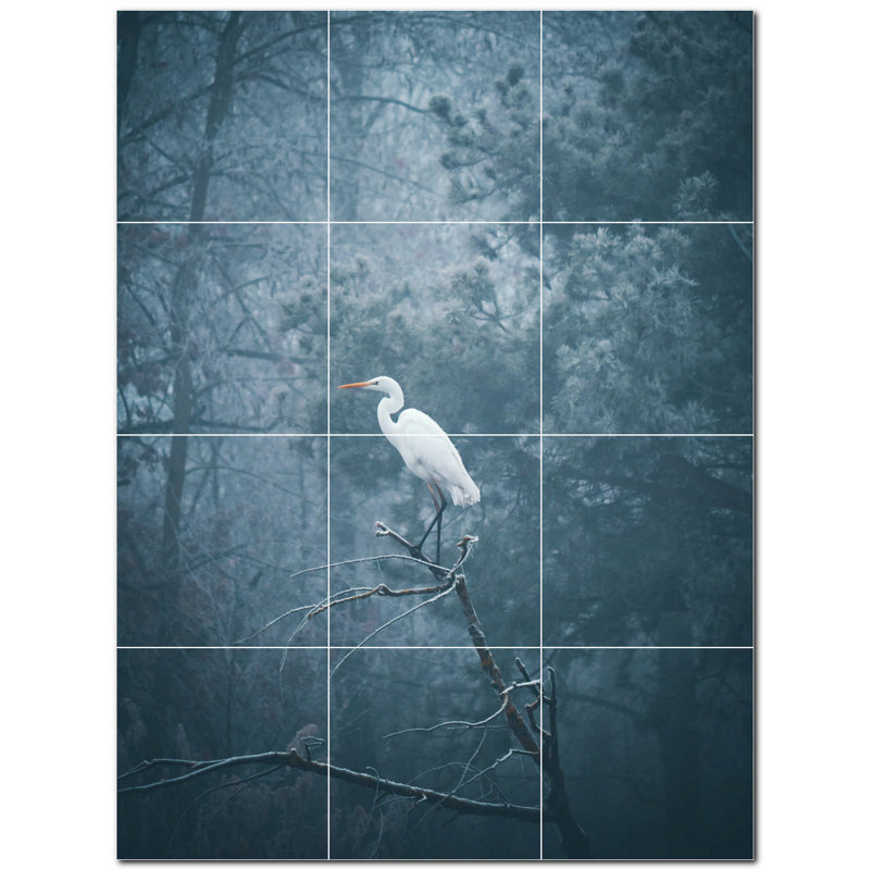 Murale décorative en céramique 4,25 po x 4,25 po