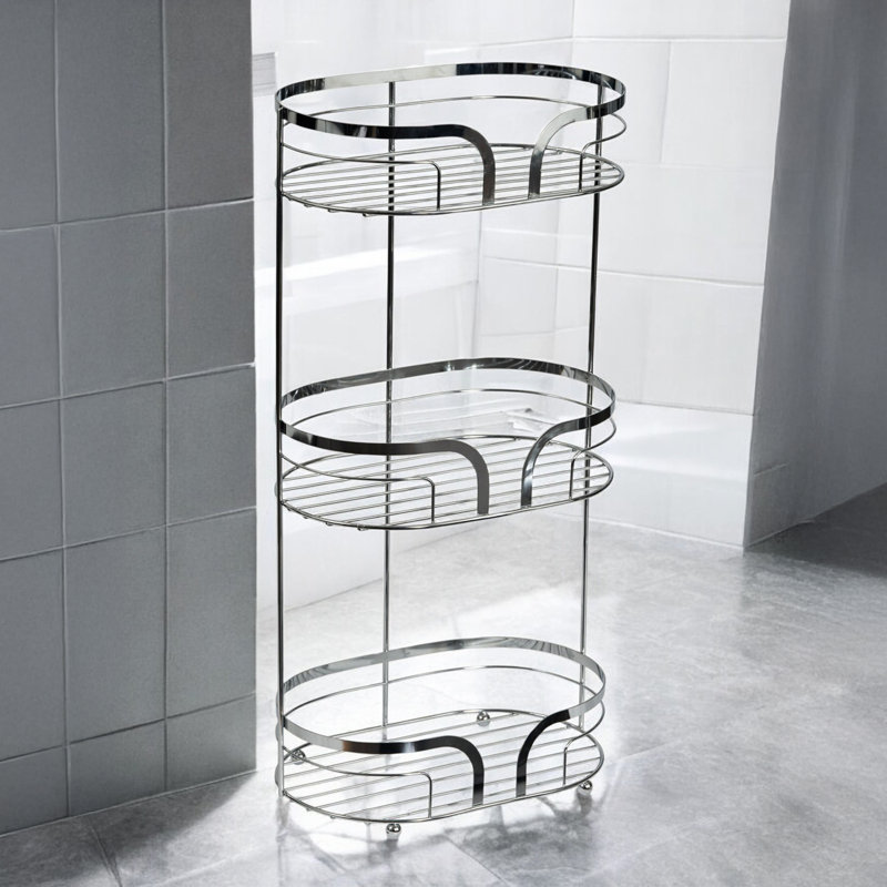 Dante Bathroom Storage, Chrome