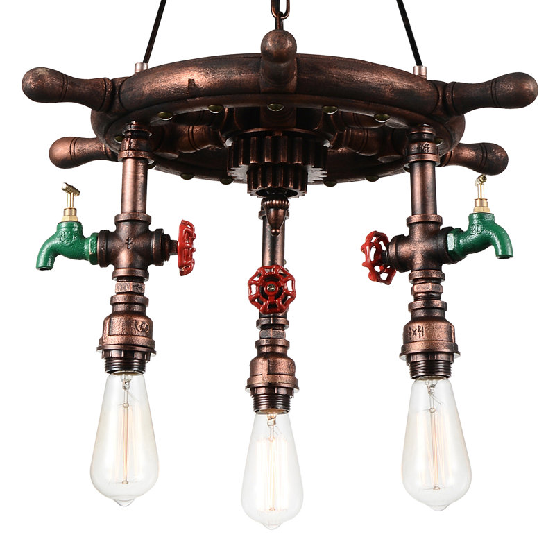 Mekhi 3 - Light Dimmable Geometric Chandelier