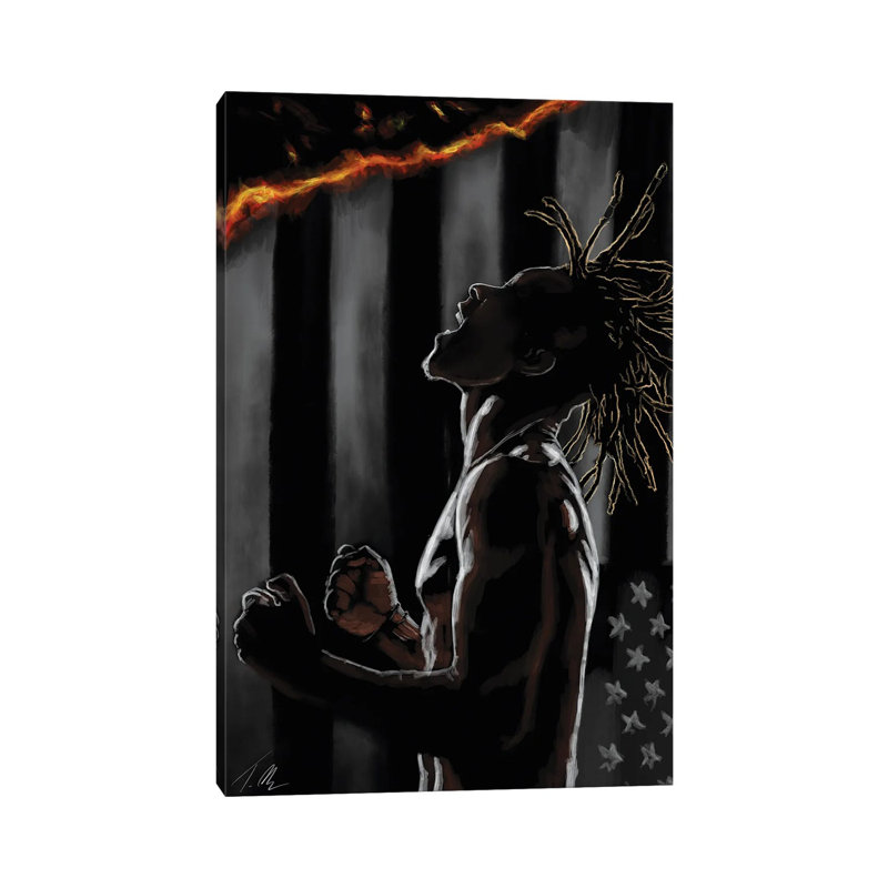 Mask Off by Tafari Mills - Wrapped Canvas Gallery-Wrapped Canvas Giclée, Wrapped Canvas, 12" H x 8" W