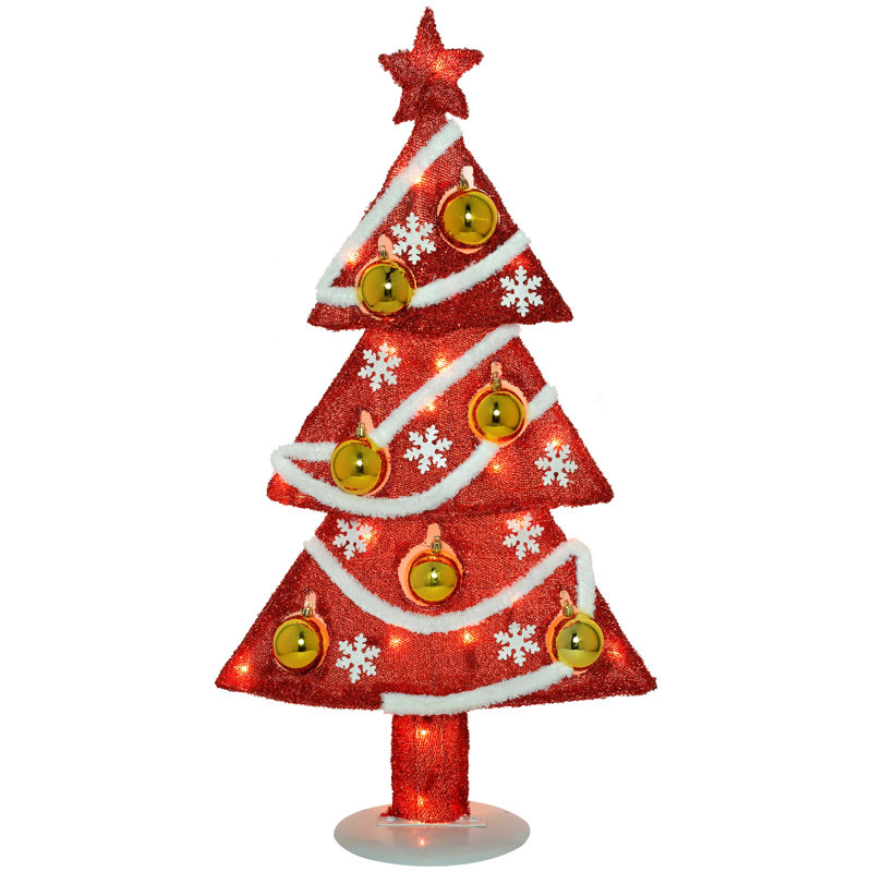 Christmas Tabletop Tree, Red