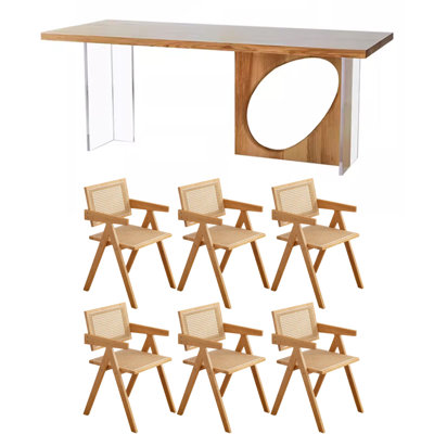 Ensemble de salle à manger rectangulaire
