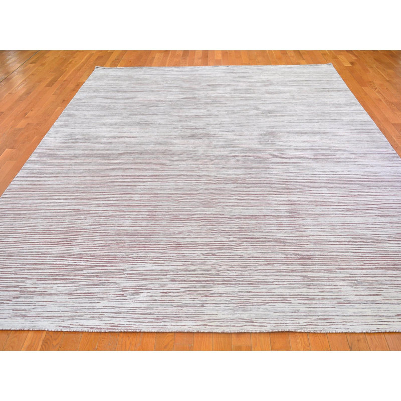 Tapis en laine texturée noué à la main 9 pi 1 po x 11 pi 10 po 56A4A959893F4FB89508044210C12E94