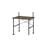 Ensata Rustic Oak & Black Finish Writing Desk (Not Including Office Chair)
