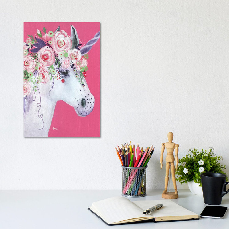 Unicorn II by Tava Studios - Wrapped Canvas Painting, 20.32 cm H x 30.48 cm W