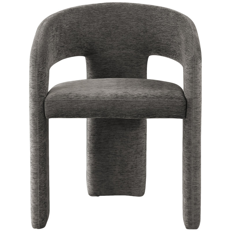 Hollerman Rendition Dining Chair, Grey Polyester Fabric
