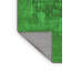 Tapis oriental vert en chenille / polyester tissé à la machine Emett-1780434317