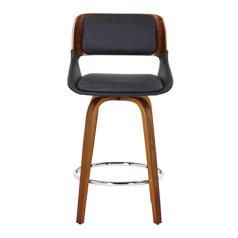 Tabouret de comptoir pivotant 26 po Abbeville, Noir 