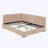 Sofa Bed Frame with Comfortable Backrest and Armrests-923560424