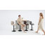 Height Adjustable Swivel Faux Leather Bar Stool/Counter Chair with Metal Frame-583508721