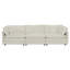 Canapé moderne, canapé modulaire à assise très profonde 3 pièces pour salon, canapé surdimensionné, canapé 3 places, causeuse et canapé simple, chenille blanche