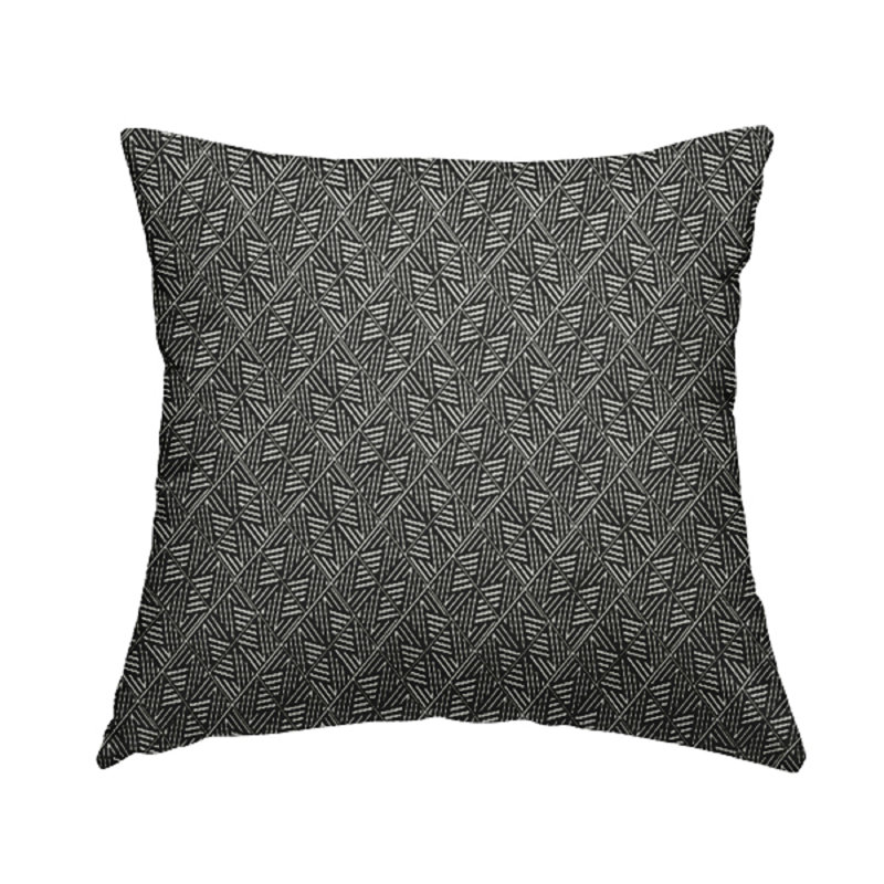 Eyon Square Cushion, 55cm H x 55cm W x 5cm D, Black