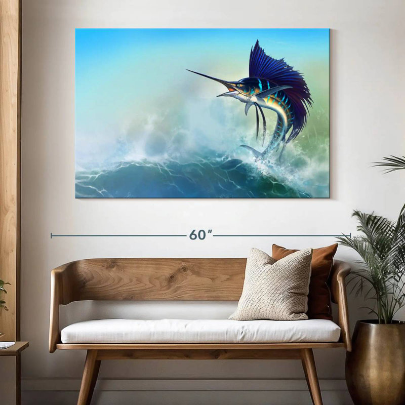 Brampt Sailfish Jump, 34'' H x 51'' W