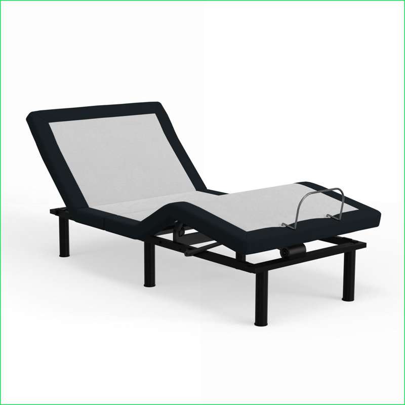 Base de lit simple long réglable en métal avec double massage USB zéro gravité à dégagement zéro pour lits plateforme / rangement