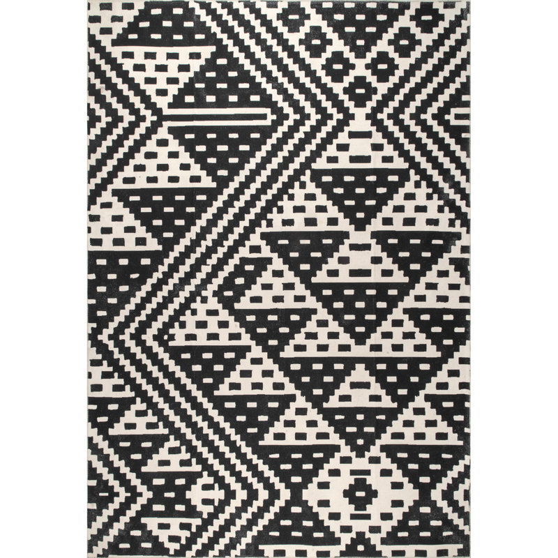 Chiara SpinClean Machine Washable Modern Geometric Area Rug, Rectangle 5' x 8'