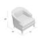 Caroline 31" Wide Polyester Barrel Chair-49280597