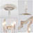 Uman 4 - Light Dimmable Farmhouse / Country Distressed Wood Candle Style Geometric Chandelier-1198093200