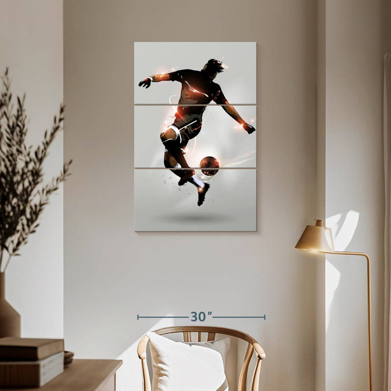 Sireci Cool Soccer Player, 57" H x 36" W