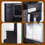 Ensemble de meuble-lavabo 41 po avec miroir à DEL, coiffeuse multi-rangement et tabouret-16547957
