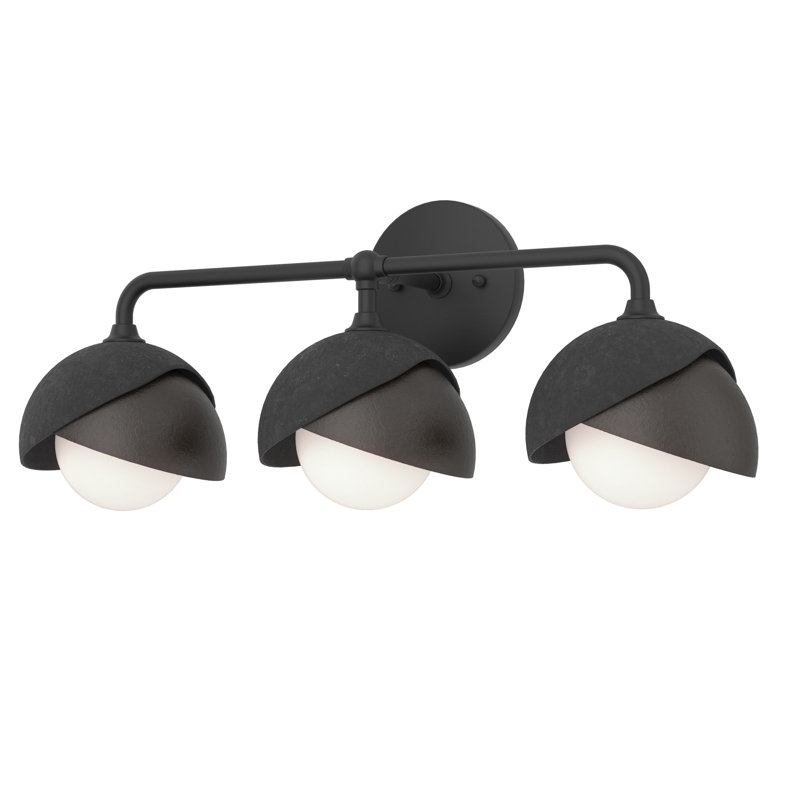 Brooklyn 3 - Light 9.2" Height Dimmable Vanity Light, Black, Oil Rubbed Bronze
