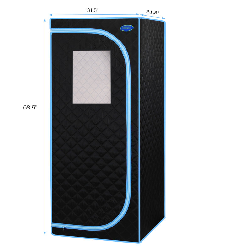 Tente portative pleine grandeur à infrarouge lointain pour le spa, la désintoxication et la détente avec structure en acier inoxydable - Détente, pratique