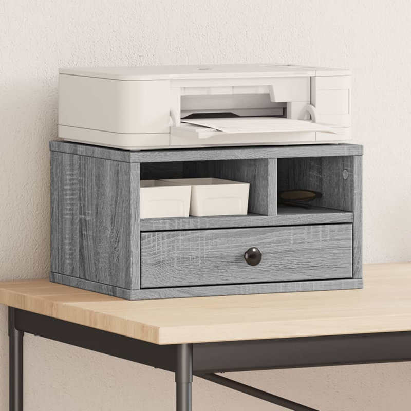 22.5cm H x 40cm W Printer Stand, Grey Sonoma