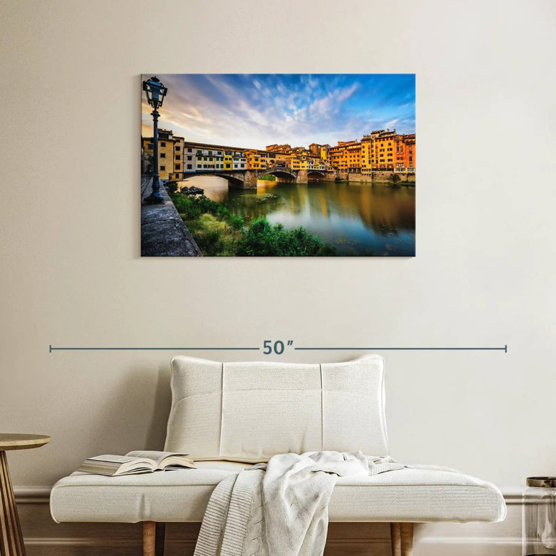 Ponte Vecchio Riverscape, 24" H x 36" W